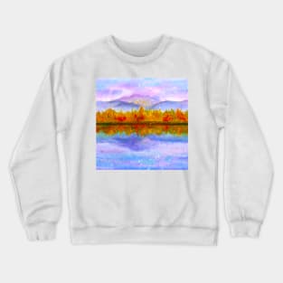 Autumn's Reflection on the Lake Crewneck Sweatshirt